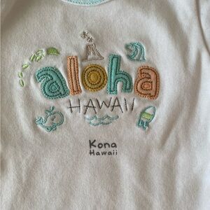 NWOT baby 3-6 months Aloha Hawaii Shirt - White